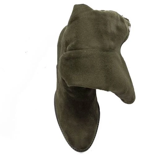 Maciejka Kozaki Damskie NA Słupku Oliwkowe 7 Maciejka Kozaki Damskie NA Słupku Oliwkowe – Image 5